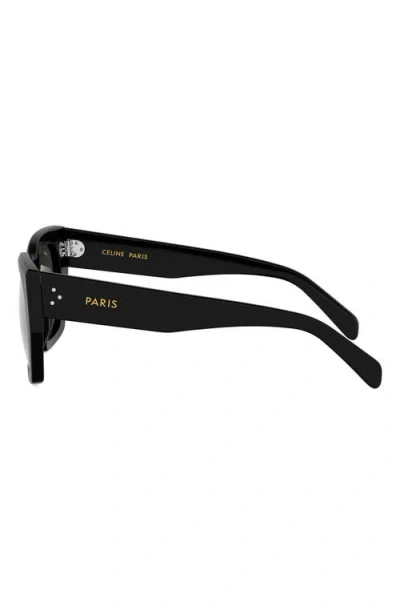 Celine Cl4004in Cat-eye-frame Sunglasses In Black
