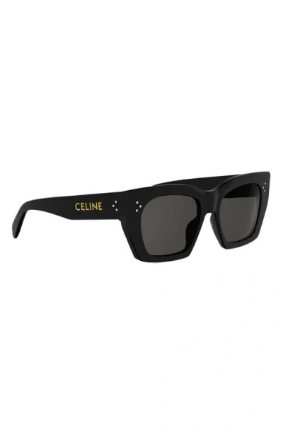 Celine Cl4004in Cat-eye-frame Sunglasses In Black