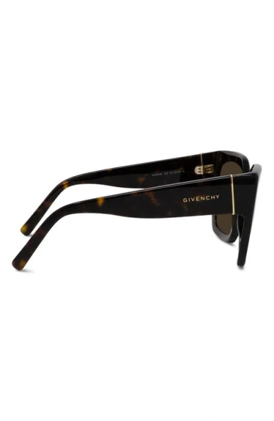 Givenchy Bold 53mm Square Sunglasses In Metallic