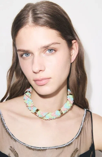 Tory Burch Curiosity Short Necklace In Pattern