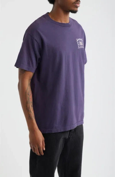 Obey Creative Studios Cotton Graphic T-shirt In Blue