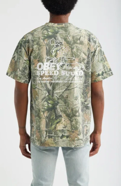 Obey Speed Squad Graphic T-shirt In Multi