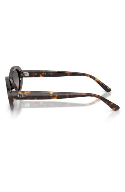 Ray Ban Ray-ban 54mm Gradient Polarized Oval Sunglasses In Pattern
