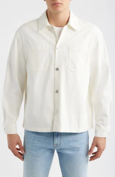 Frame Cotton Blend Shirt Jacket In Multi