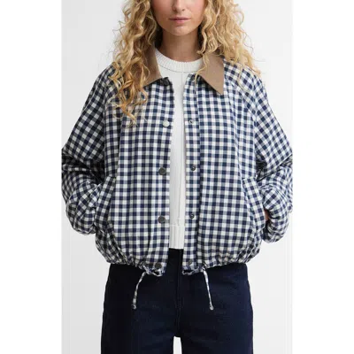 Barbour Ovingham Gingham Bomber Jacket In Multi