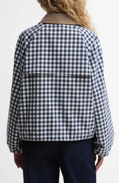 Barbour Ovingham Gingham Bomber Jacket In Multi
