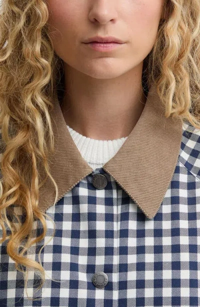 Barbour Ovingham Gingham Bomber Jacket In Multi