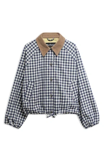 Barbour Ovingham Gingham Bomber Jacket In Multi