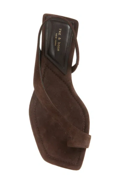 Rag & Bone Liv Flat Sandals Dkcsd In Brown