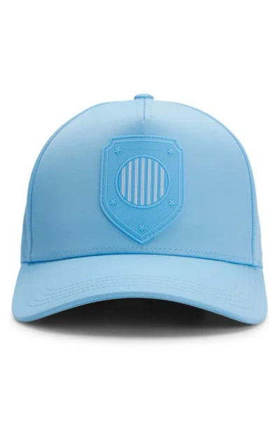 Hugo Boss Boss Poulin Lux Flag Patch Adjustable Baseball Cap In Pattern