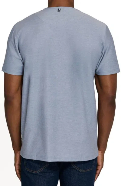 Brooklyn Brigade Solid Mapleton Luxe Cross Dyed T-shirt In Blue