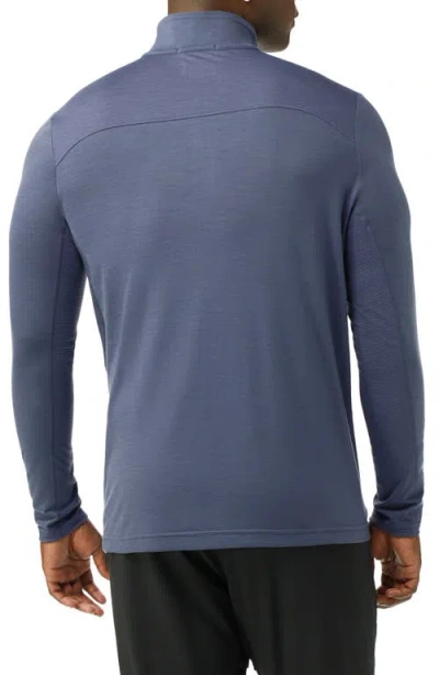 Smartwool Active Mesh Performance Quarter Zip Pullover In Blue