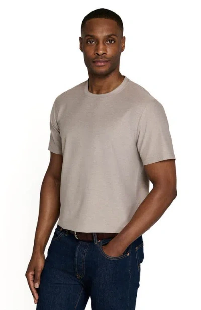 Brooklyn Brigade Solid Mapleton Luxe Cross Dyed T-shirt In Brown