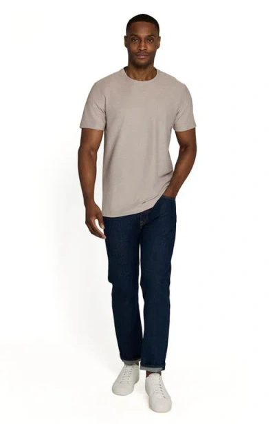 Brooklyn Brigade Solid Mapleton Luxe Cross Dyed T-shirt In Brown