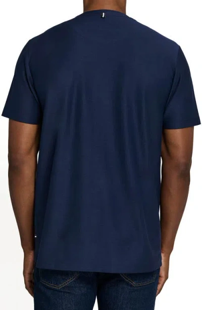 Brooklyn Brigade Solid Mapleton Luxe Cross Dyed T-shirt In Blue