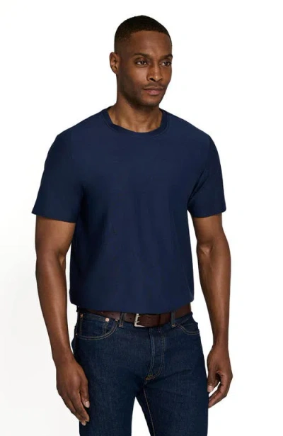 Brooklyn Brigade Solid Mapleton Luxe Cross Dyed T-shirt In Blue
