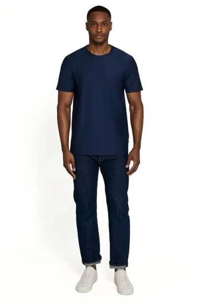 Brooklyn Brigade Solid Mapleton Luxe Cross Dyed T-shirt In Blue