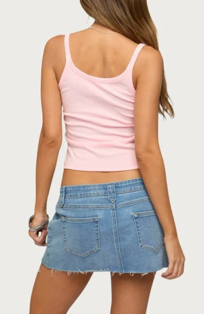 Edikted Basic Babe Stretch Cotton Crop Camisole In Multi