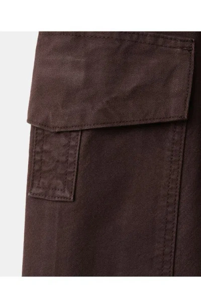 Mango Relaxed Cargo Jeans In Brown