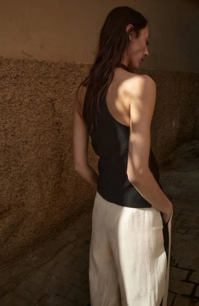 Mango Racerback Top In Black