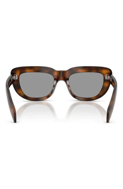 Prada 53mm Rectangular Sunglasses In Red
