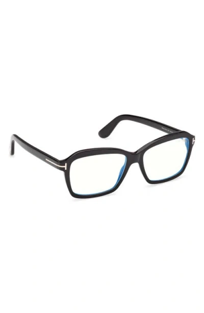 Tom Ford 54mm Rectangular Optical Glasses In White