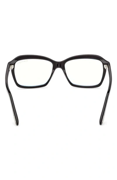 Tom Ford 54mm Rectangular Optical Glasses In White