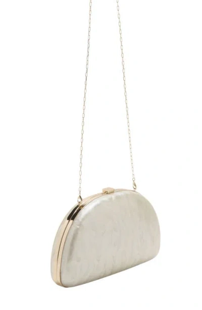 Mango Oval Frame Clutch In Neutral