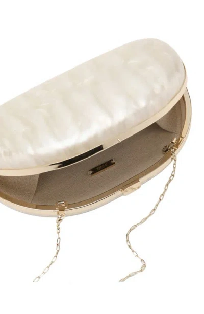 Mango Oval Frame Clutch In Neutral