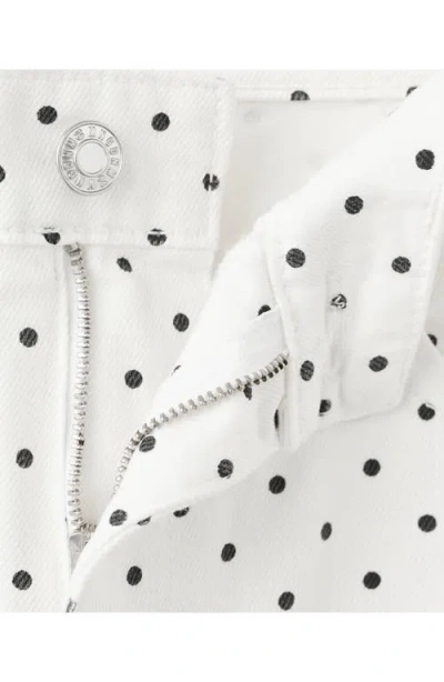 Mango Dot Balloon Jeans In White