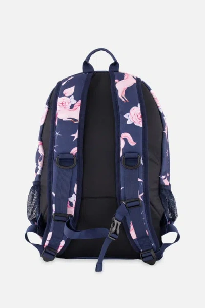 Deux Par Deux Unicorn Practical Multi-compartment Backpack In Red