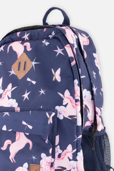 Deux Par Deux Unicorn Practical Multi-compartment Backpack In Red