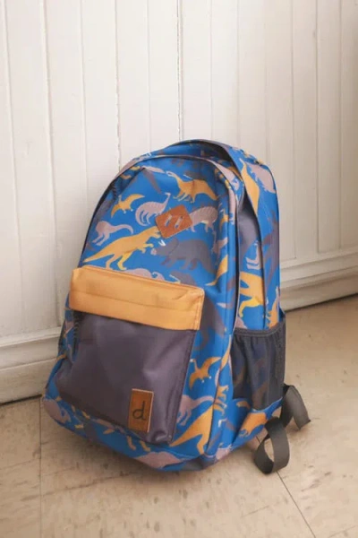 Deux Par Deux Dinosaur Durable Spacious Organized Backpack In Multi