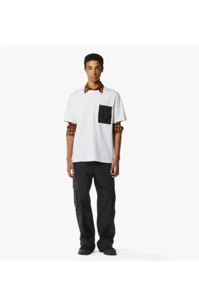 Mcm Monogram Patch Pocket T-shirt In White