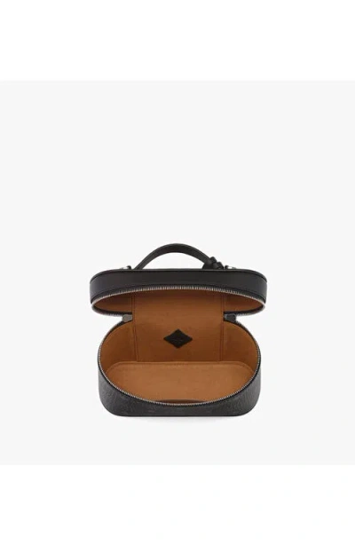 Mcm Visetos Canvas Vanity Case In Black