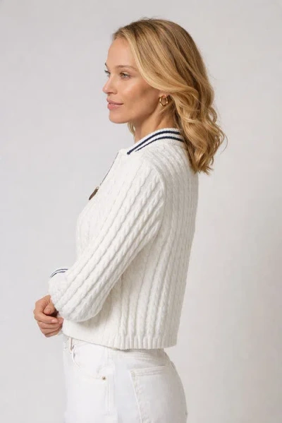 Central Park West Coen Cable Zip Up Bomber In Multi