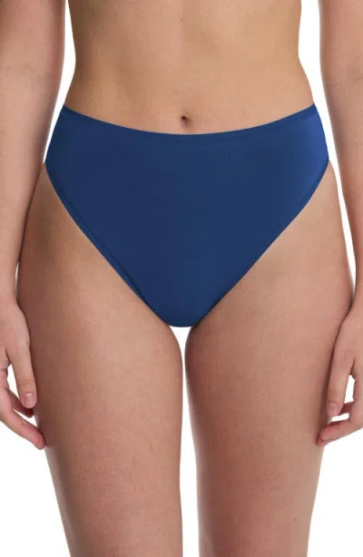 Natori Bliss Bare Cotton High Cut Brief 3-pack In Multi