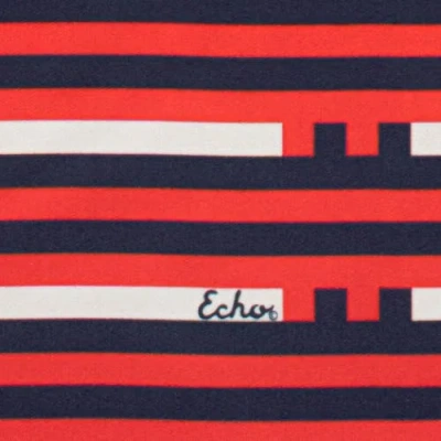 Echo Stripes Silk Scarf In Multi