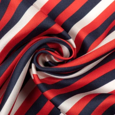 Echo Stripes Silk Scarf In Multi