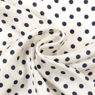 Echo Pin Dot Silk Scarf In Gray