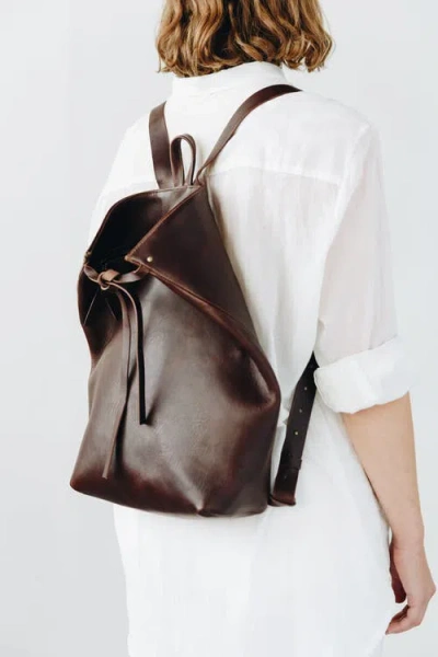 Harper The Label The Folded Backpack In Brown