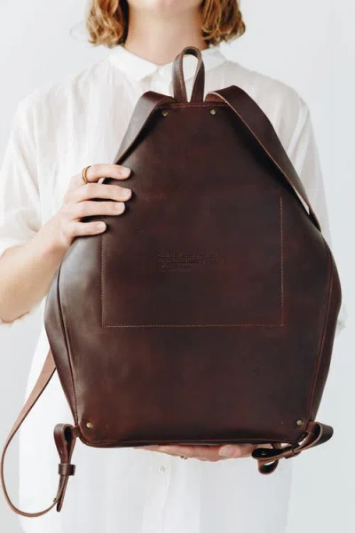 Harper The Label The Folded Backpack In Brown