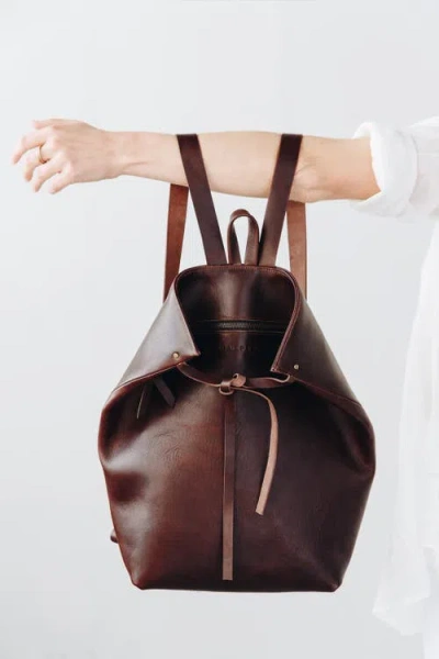 Harper The Label The Folded Backpack In Brown