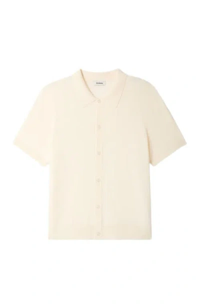 Sandro Openwork Shirt In Neutral