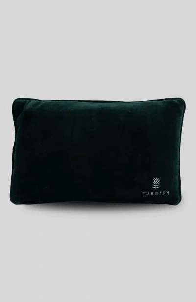 Furbish Studio Often Wrong Needlepoint Pillow In Green