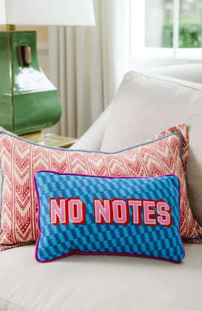 Furbish Studio No Notes Needlepoint Pillow In Multi