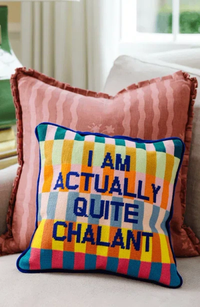 Furbish Studio Chalant Needlepoint Pillow In Multi