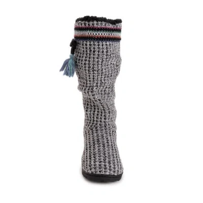 Muk Luks Tabbi Toggle Slipper Boot In Multi