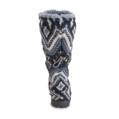 Muk Luks Tabbi Toggle Slipper Boot In Multi