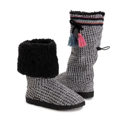 Muk Luks Tabbi Toggle Slipper Boot In Multi